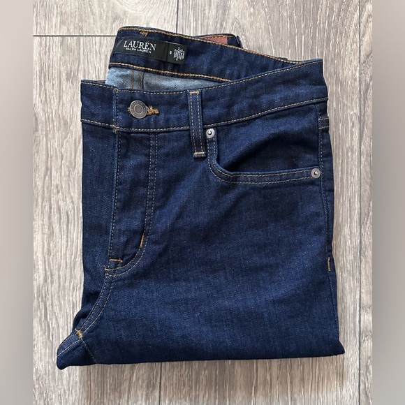 👖 Lauren Ralph Lauren High-Rise Premier Straight Leg Jeans - Size 8 🌟 - Picture 11 of 12